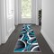 Flash Furniture Turquoise 2' x 7' Modern Plush Abstract Area Rug KP-RG951-27-TQ-GG - alternate 1